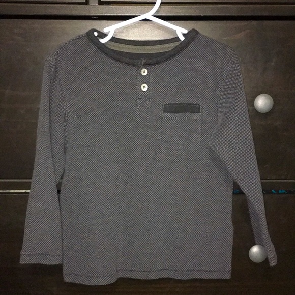 Oshkosh Toddler knit longsleeve Henley shirt - Picture 1 of 4